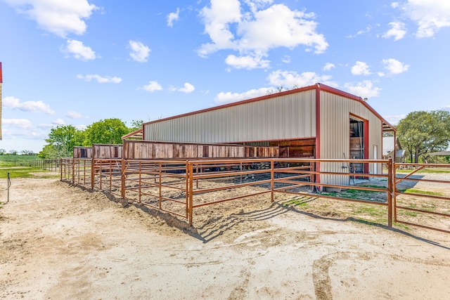 view of horse barn