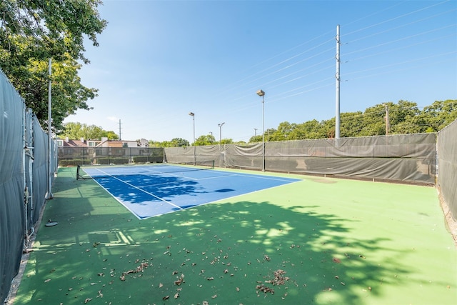 view of tennis court