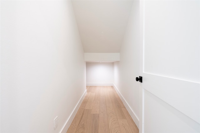 hallway featuring light hardwood / wood-style flooring