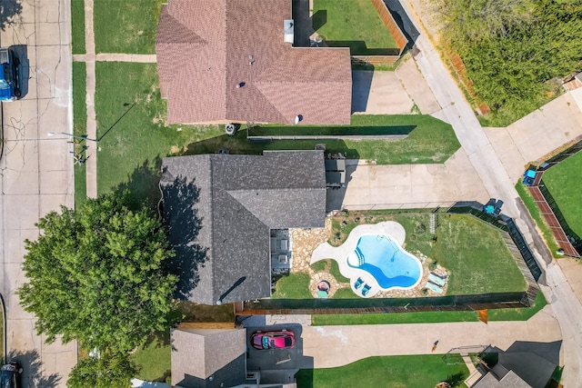 birds eye view of property