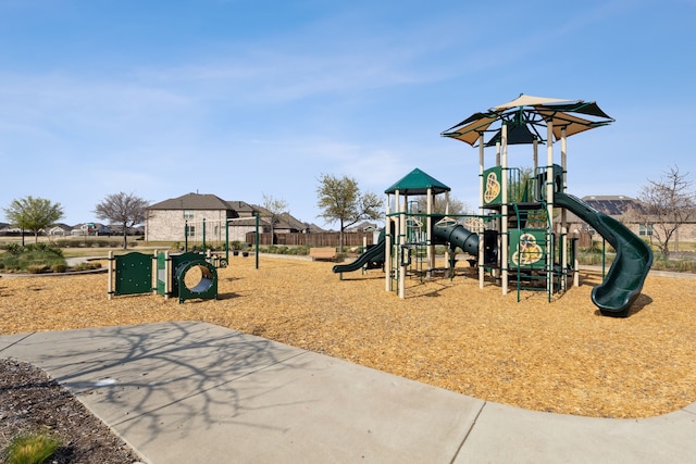 view of jungle gym