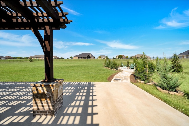 view of patio / terrace with a pergola