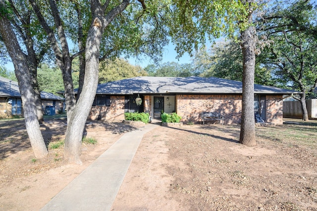 view of ranch-style house