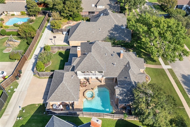 birds eye view of property