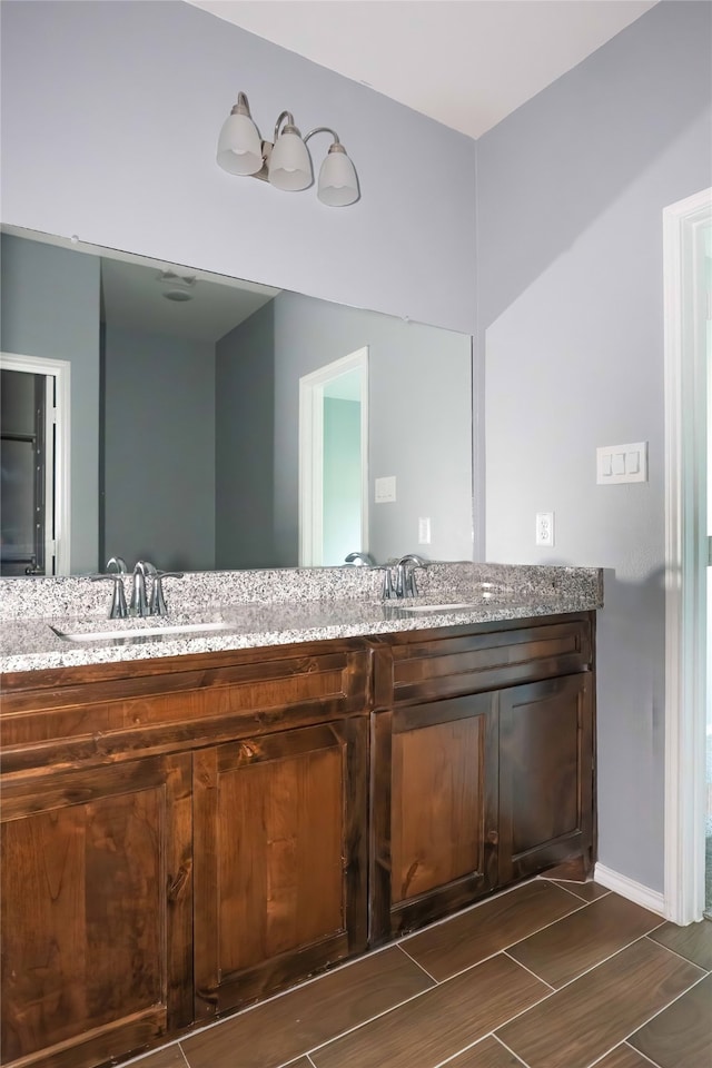 bathroom featuring vanity