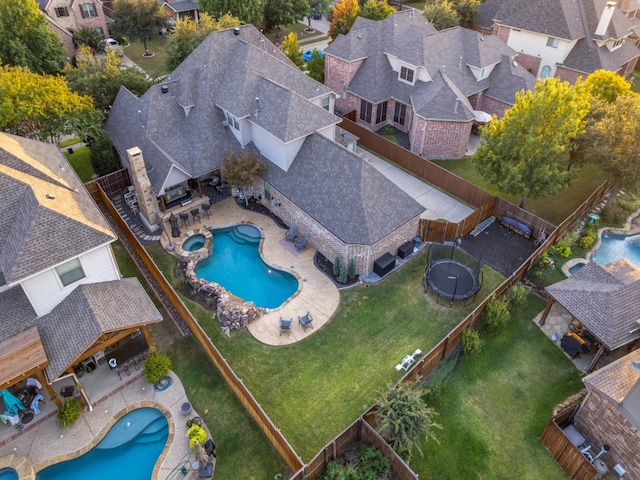 birds eye view of property