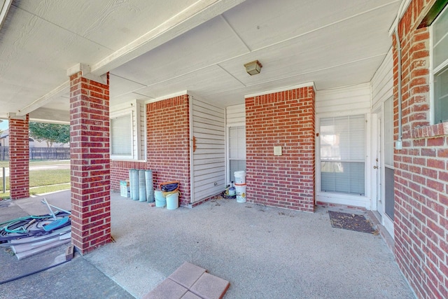 view of patio / terrace with covered porch