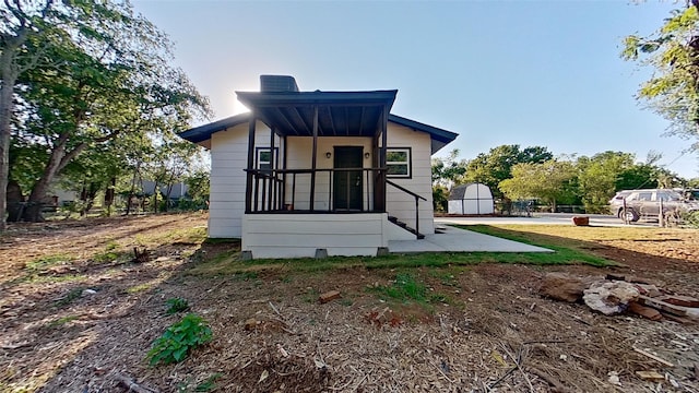 view of back of property