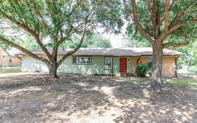 view of ranch-style home