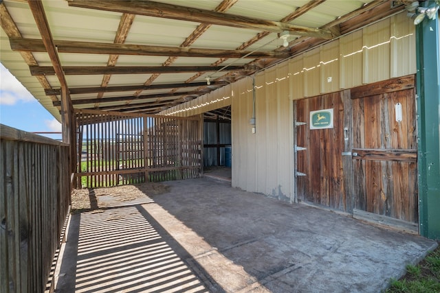 view of stable