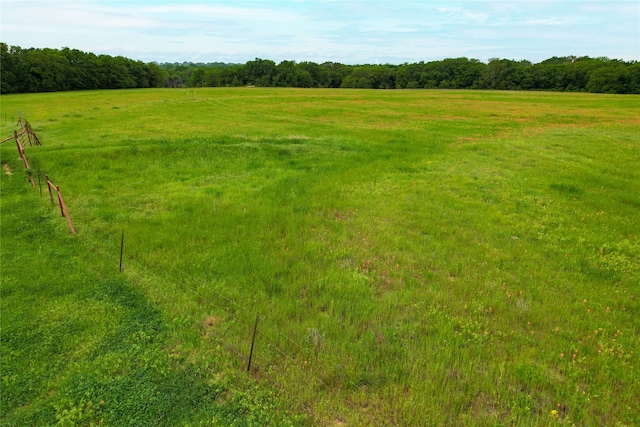 view of landscape featuring a rural view