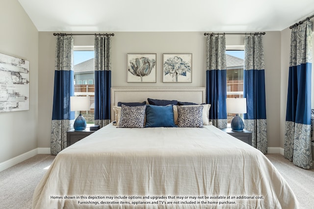 bedroom featuring carpet flooring