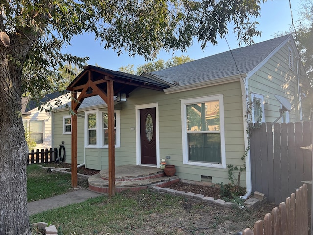 view of bungalow