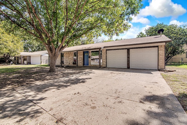 ranch-style house with a garage