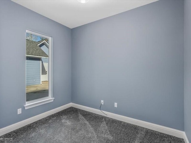 view of carpeted empty room