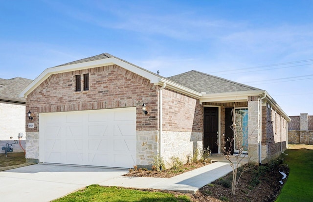 4329 Woods Ct, Celina, TX 75009 - view of front facade featuring central AC and a garage