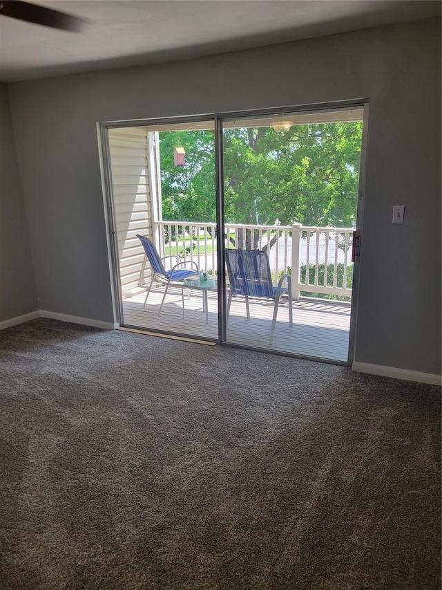 carpeted spare room with plenty of natural light