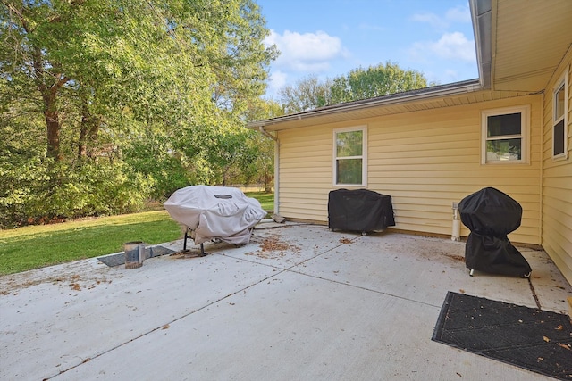 view of patio / terrace with area for grilling