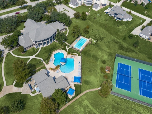 birds eye view of property