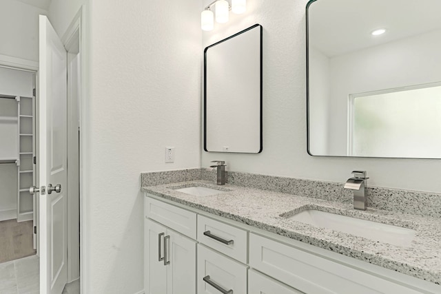 bathroom with vanity