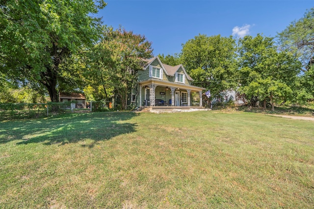 exterior space with a porch