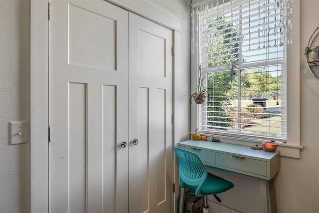 home office with plenty of natural light