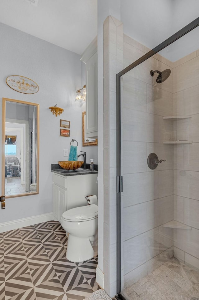 555 Mastadon Way, Weatherford, TX 76085 - bathroom featuring a stall shower and vanity