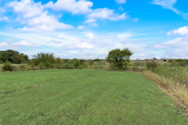 view of landscape featuring a rural view