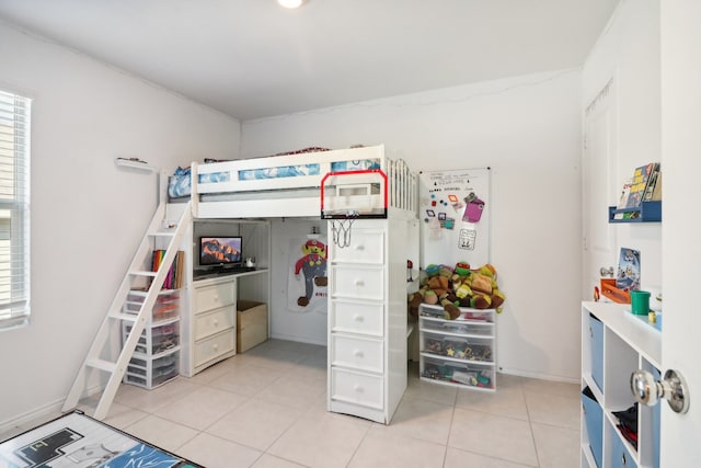 view of tiled bedroom