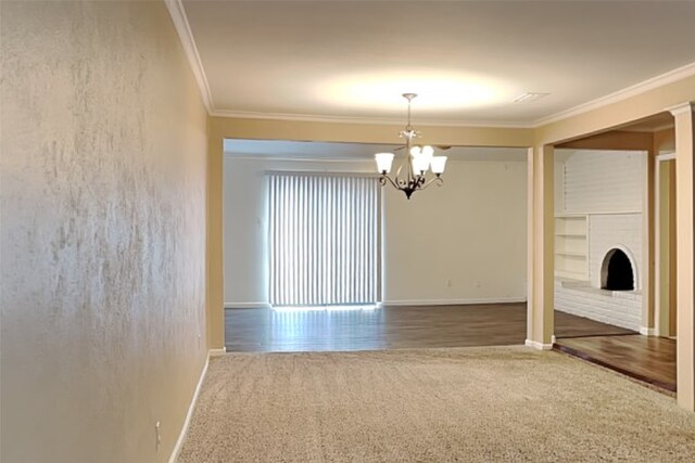 empty room featuring wood-type flooring