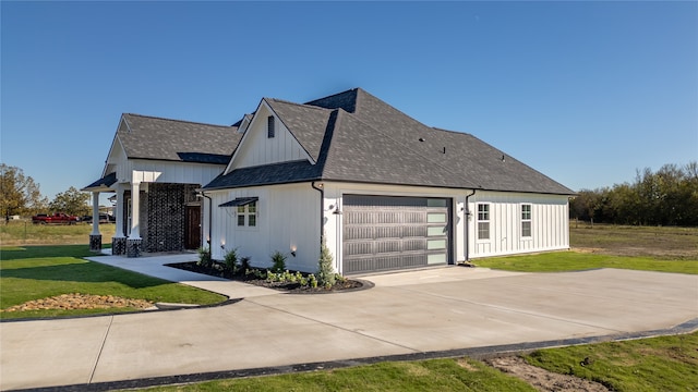 view of side of property featuring a yard