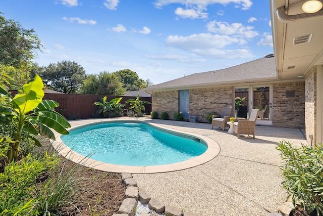 view of pool with a patio area