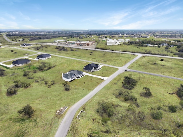 aerial view with a rural view