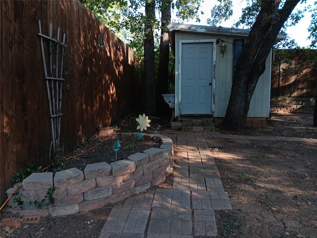 view of outdoor structure