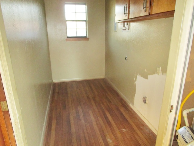 interior space featuring dark hardwood / wood-style floors