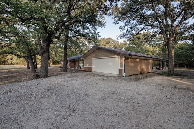 view of side of property