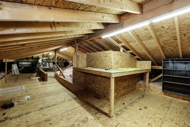 view of attic