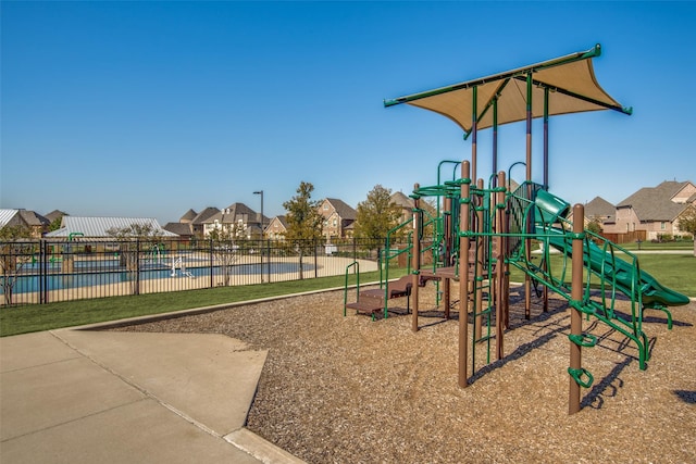 view of jungle gym