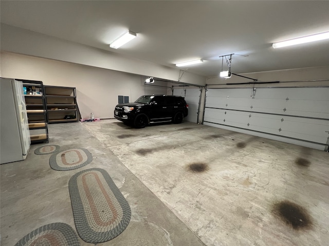 interior space with light carpet and lofted ceiling