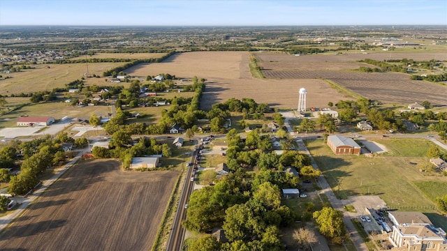 drone / aerial view with a rural view