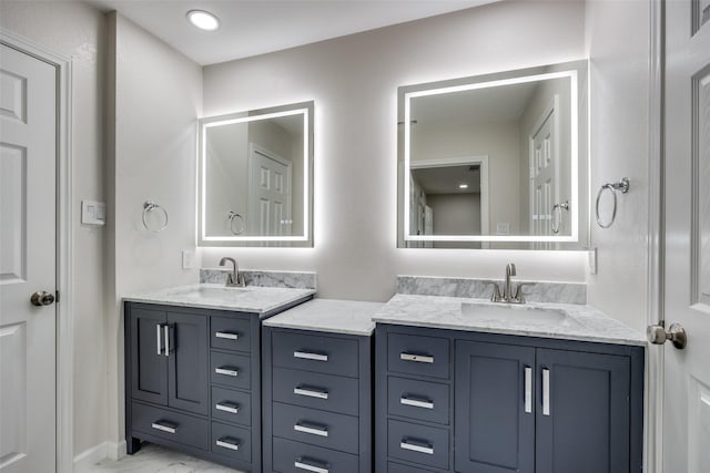 bathroom with vanity