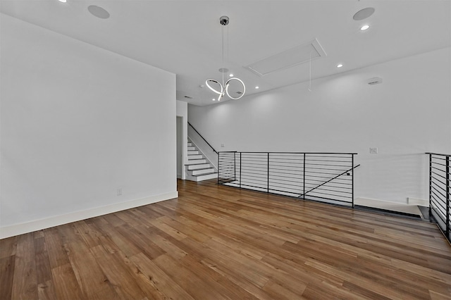 interior space featuring hardwood / wood-style floors