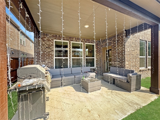 view of patio / terrace featuring outdoor lounge area