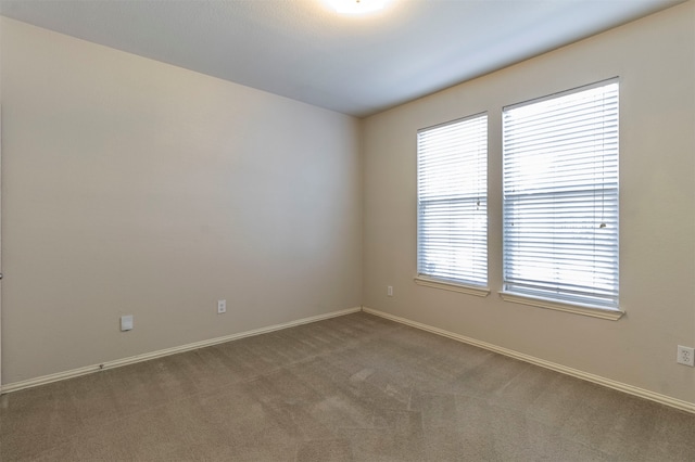 view of carpeted empty room