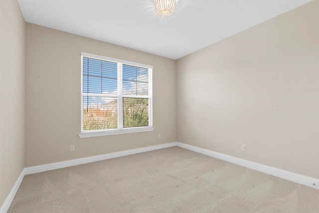 view of carpeted empty room