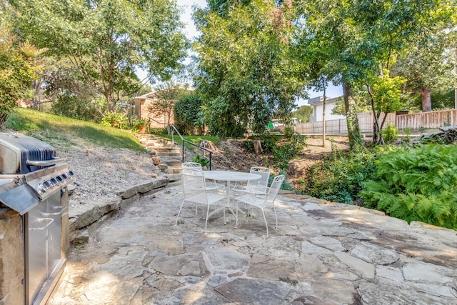 view of patio / terrace featuring grilling area