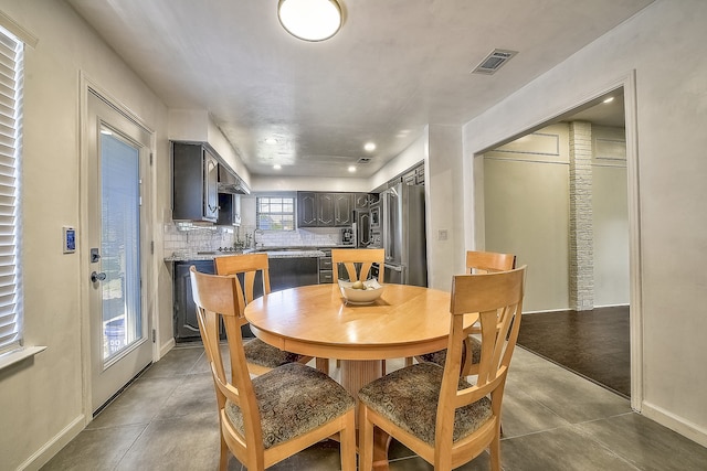 view of dining space