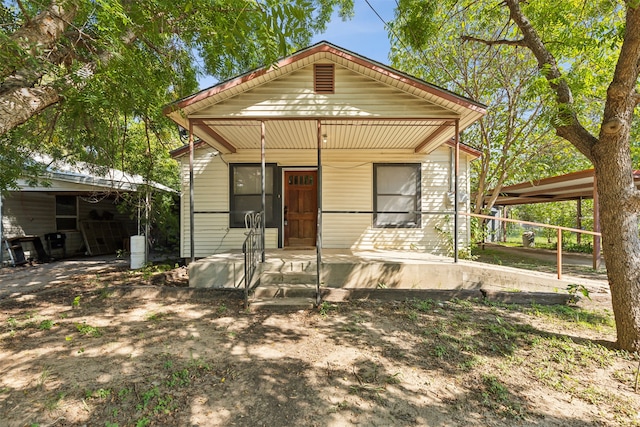 bungalow with a carport