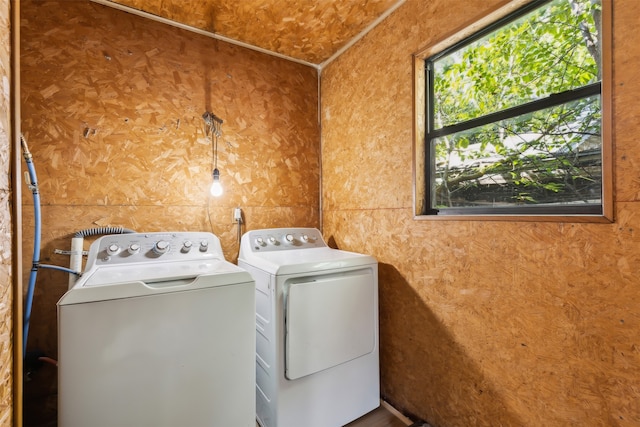 laundry room featuring washer and dryer