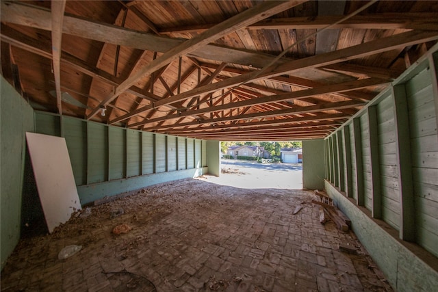 view of horse barn